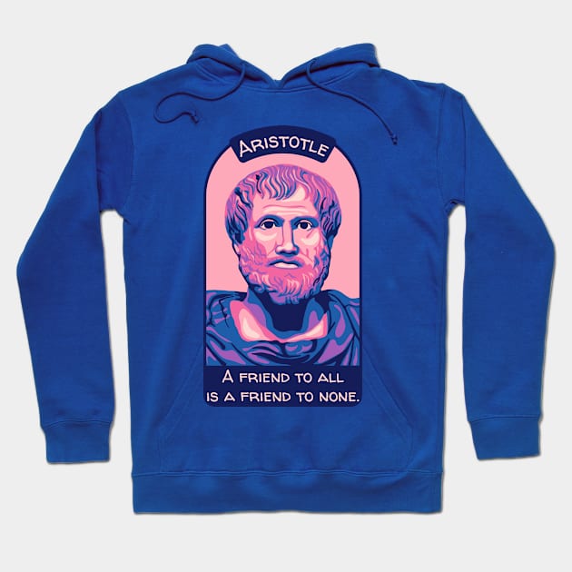 Aristotle Portrait and Quote Hoodie by Slightly Unhinged